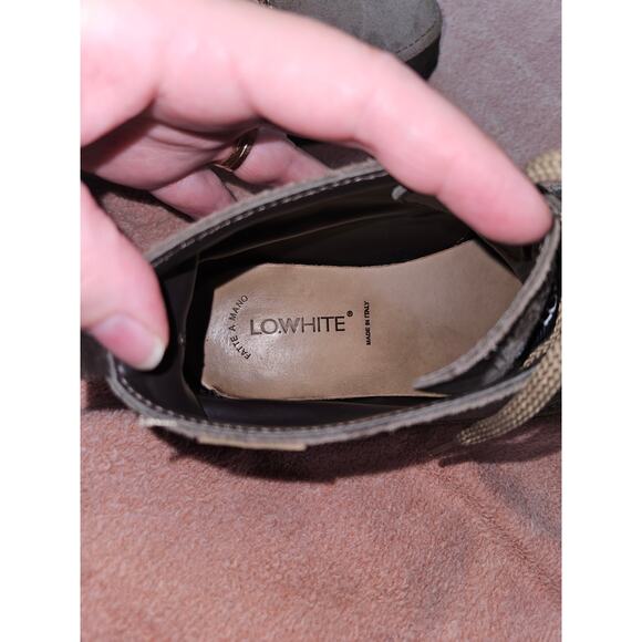 LO.WHITE Suede Light Grey Desert Boots Handmade in Italy Men\'s Size 7 main image 5